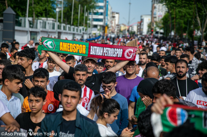 Petrolspor taraftarlarının şampiyonluk kutlamalarından kareler