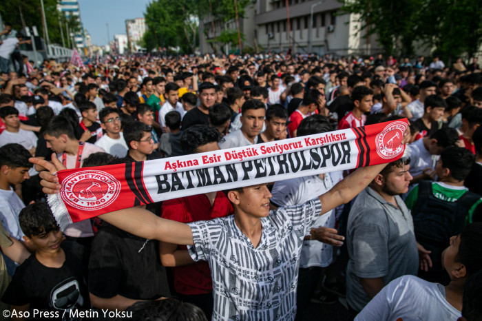 Petrolspor taraftarlarının şampiyonluk kutlamalarından kareler