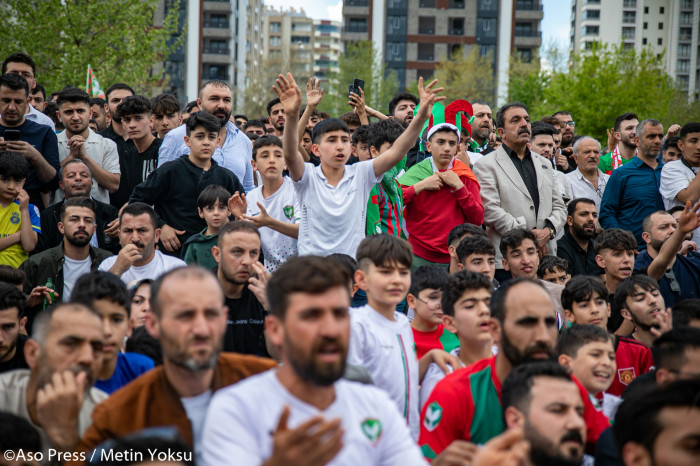 Amedspor'un galibiyet coşkusundan kareler