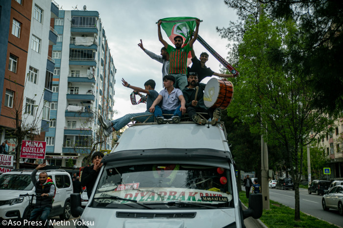 Amedspor'un galibiyet coşkusundan kareler