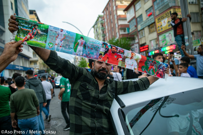 Amedspor'un galibiyet coşkusundan kareler