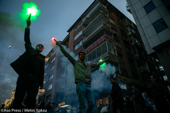 Amedspor'un galibiyet coşkusundan kareler