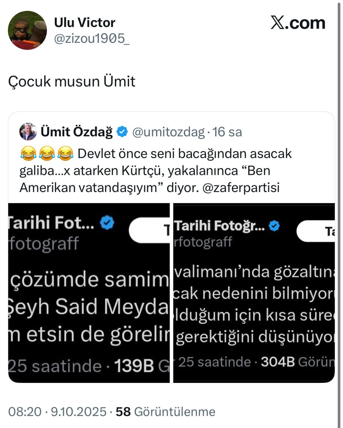 Ümit Özdağ'ın trol uğraşı alay konusu oldu